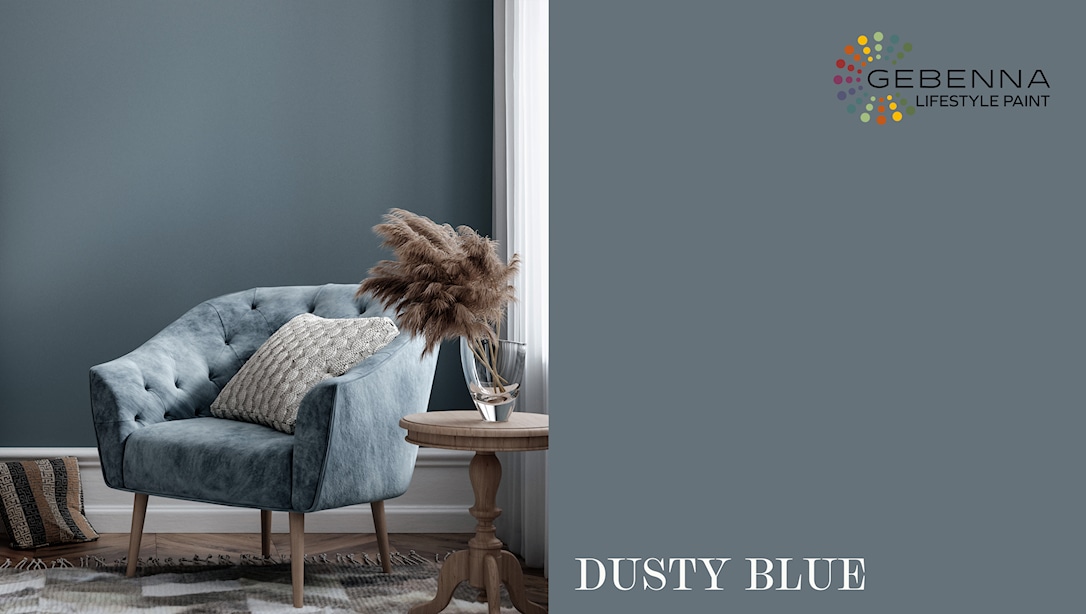 Gebenna Vægmaling: Dusty Blue Farveprøve