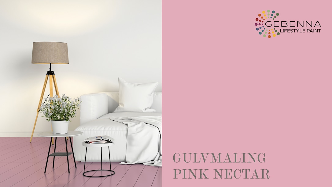 1: Gjøco Gulvmaling: Pink Nectar 9 l