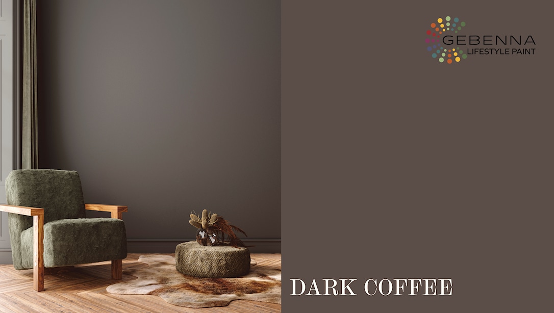 Gebenna Vægmaling: Dark Coffee Farveprøve