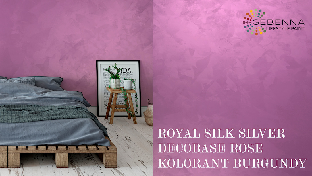 Royal Silk Silverbase + Decobase Rose + Kolorant Burgund