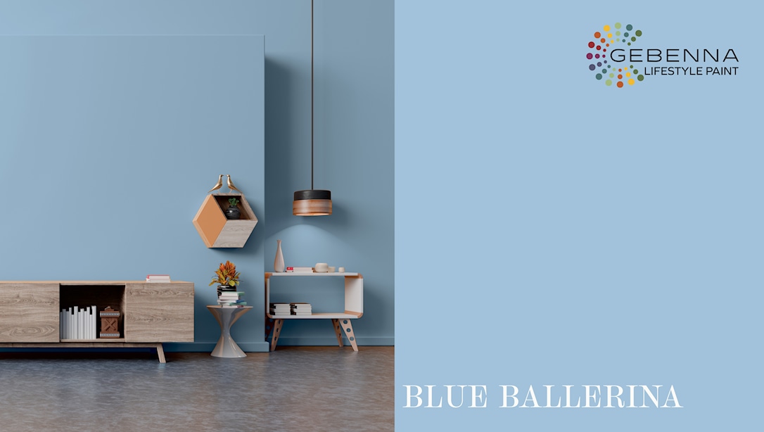 Gebenna Vægmaling: Blue Ballerina Farveprøve