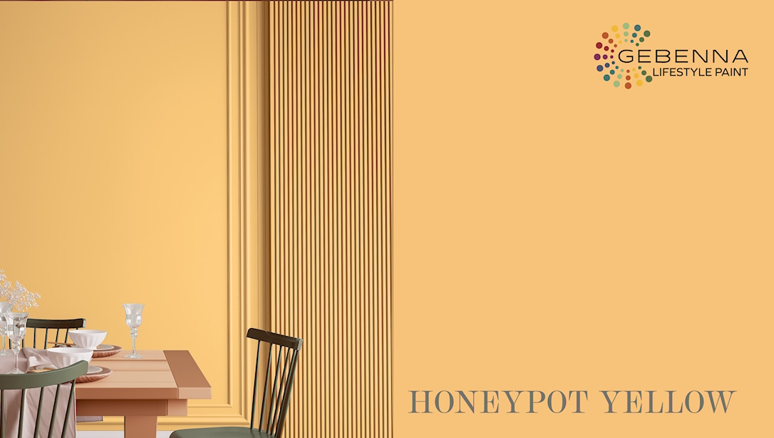 Billede af Gebenna Vægmaling: Honeypot Yellow 9 liter