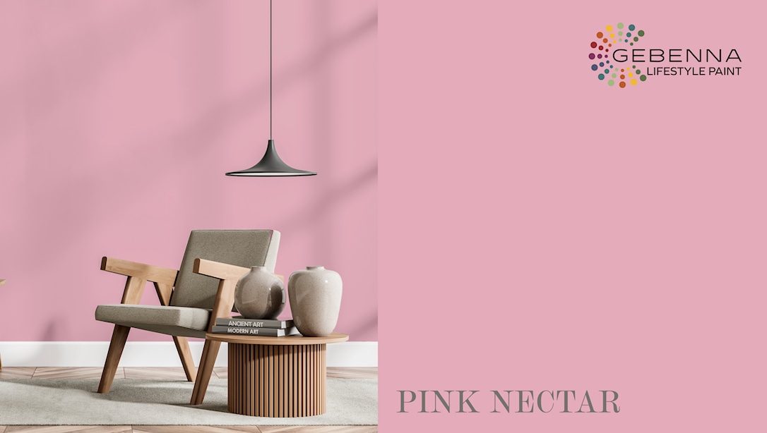 Billede af Gebenna Vægmaling: Pink Nectar Farveprøve