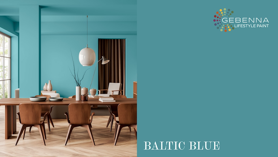 Gebenna Vægmaling: Baltic Blue Farveprøve