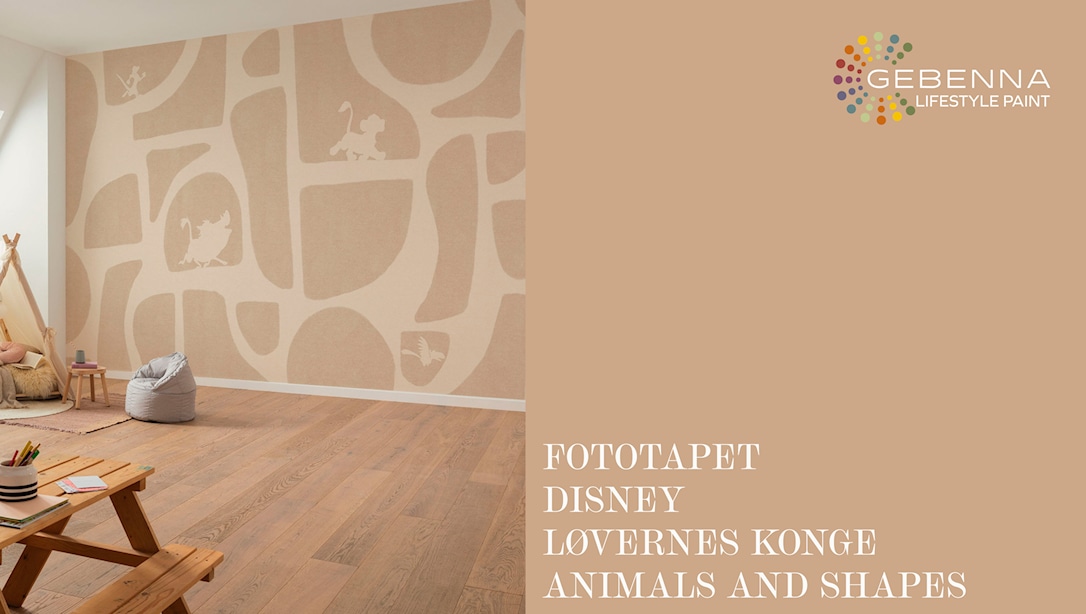 Fototapet: Disney Løvernes Konge ogquot;Animals and shapesogquot;