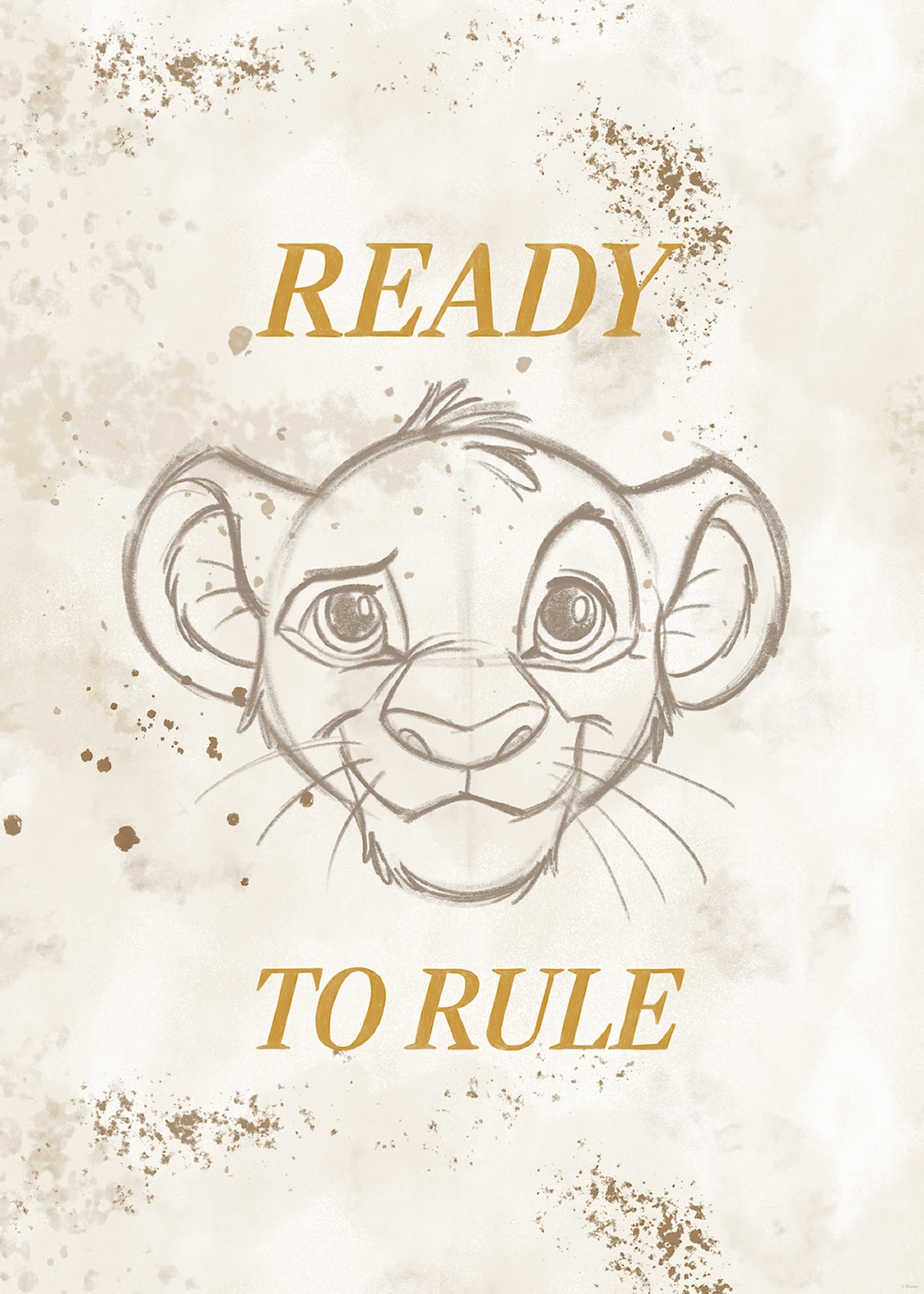 Plakat: Disney Løvernes Konge "ready To Rule" 40x50 Cm