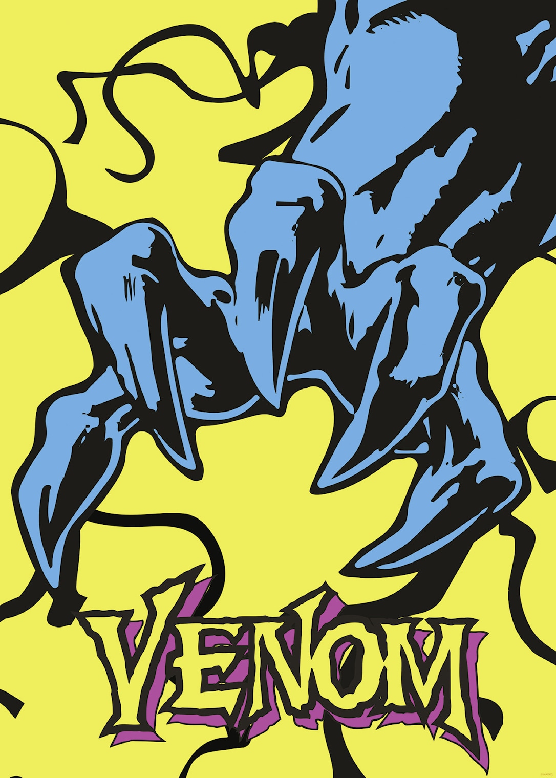 Plakat: Marvel Venom Colorful Claw 30x40