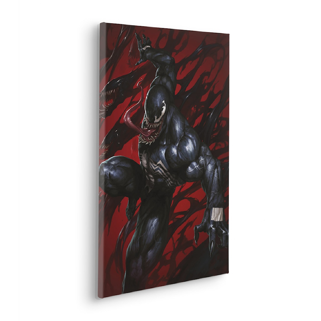 Lærred: Marvel Venom "Symbiont Red"